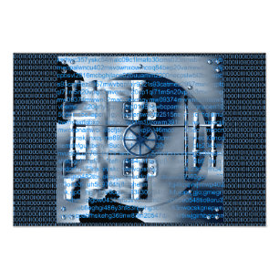 Digital-Verschlüsselungsplakat Fotodruck