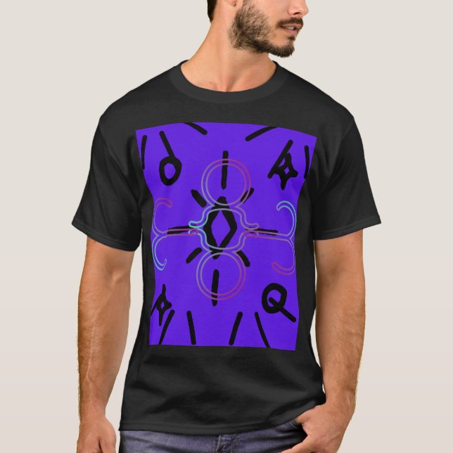 DIGITAL VIOLET MANDALA T-Shirt (Vorderseite)