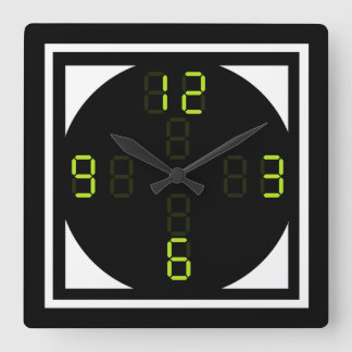 Digital Wall Clock Quadratische Wanduhr