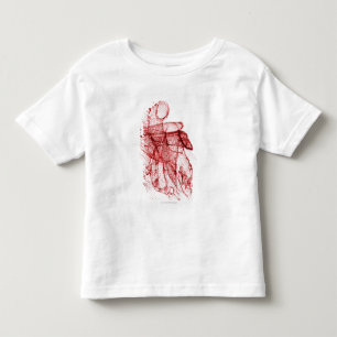 Digital wireframe des menschlichen Herzens Kleinkind T-shirt