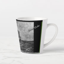 Digital zeichnend Swan Lake LS Latte Tasse