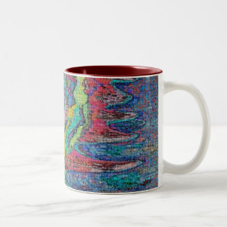 Digital-Zeit-Riss Zweifarbige Tasse