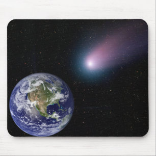 Digital-Zusammensetzung einer Kometenüberschrift Mousepad