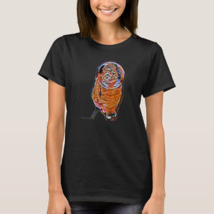 Digitale abstrakte Katze 17 T-Shirt