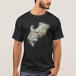 Digitale abstrakte Katze 23 T-Shirt