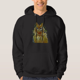 Digitale abstrakte Katze 56 Hoodie