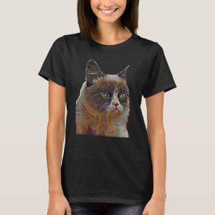Digitale abstrakte Katze 57 T-Shirt