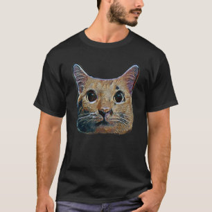 Digitale abstrakte Katze Malerei 52 T-Shirt