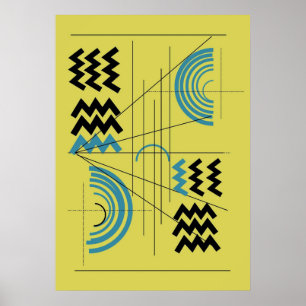 Digitale Abstrakte Kunst Poster