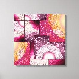 Digitale Abstrakte Stipple Art Leinwand