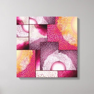 Digitale Abstrakte Stipple Art Leinwand