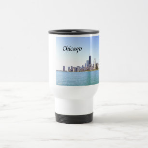 Digitale Air-Brush-Malerei von CHicago Reisebecher