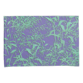 Digitale Bambus-Blätter Kissenbezug