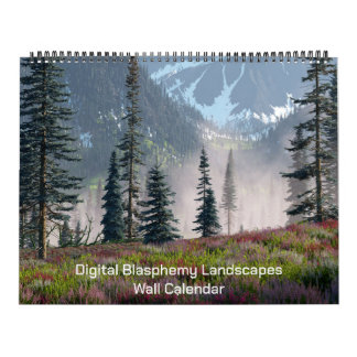 Digitale Blasphemie Landscapes Wall Calendar Kalender