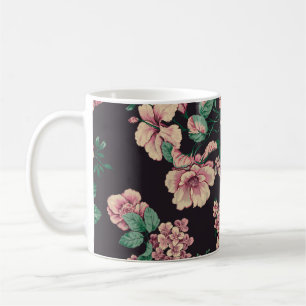 Digitale Blume: Design der Aquarellfarben Kaffeetasse