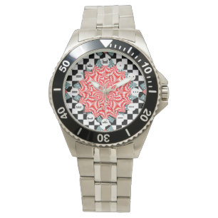 Digitale Blume (Maya Face) von Kenneth Yoncich Armbanduhr