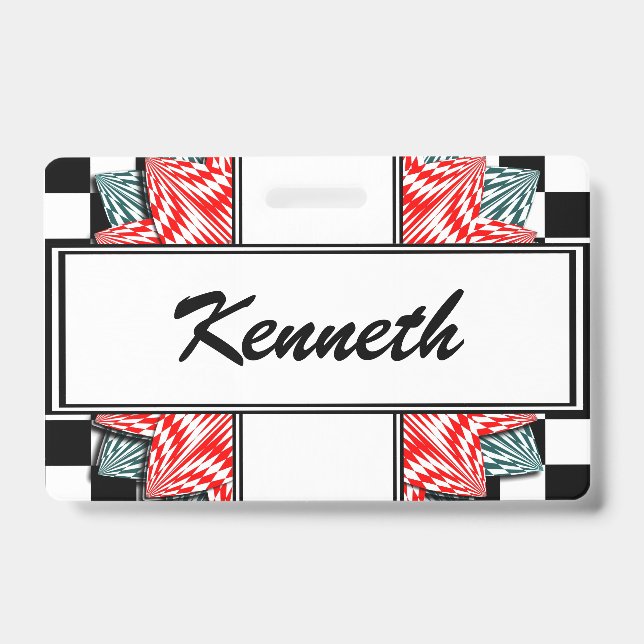 Digitale Blume von Kenneth Yoncich Ausweis (Vorderseite)