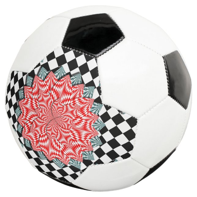 Digitale Blume von Kenneth Yoncich Fußball (Dreiviertel)