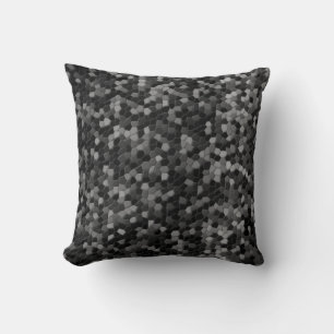 Digitale Camouflage aus gebürstetem Metall Kissen