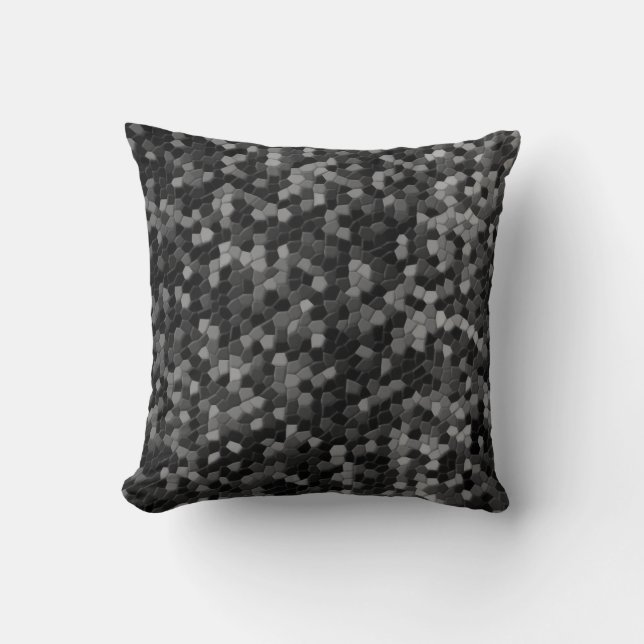 Digitale Camouflage aus gebürstetem Metall Kissen (Vorderseite)
