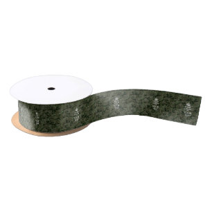 Digitale Camouflage Behalte Ruhe und Text Satinband
