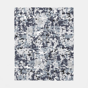 Digitale Camouflage-Dekoration im urbanen Stil Fleecedecke