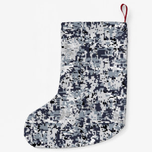 Digitale Camouflage-Dekoration im urbanen Stil Kleiner Weihnachtsstrumpf