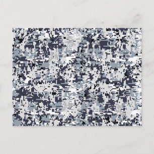 Digitale Camouflage-Dekoration im urbanen Stil Postkarte
