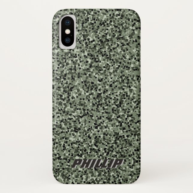 Digitale Camouflage für benutzerdefinierte Blöcke  Case-Mate iPhone Hülle (Rückseite)