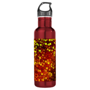 Digitale Camouflage für Herbstwaben Edelstahlflasche