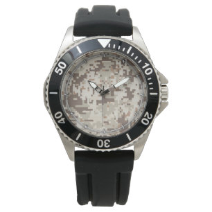 Digitale Camouflage im Wüstenstil Armbanduhr