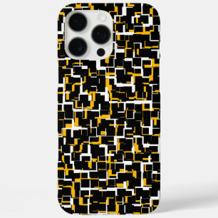 Digitale Camouflage Schwarz-weiß-gelbes Muster title_seo2