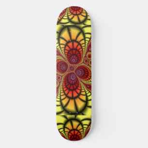 Digitale Designkunst Gold Grunge Rost Skateboard