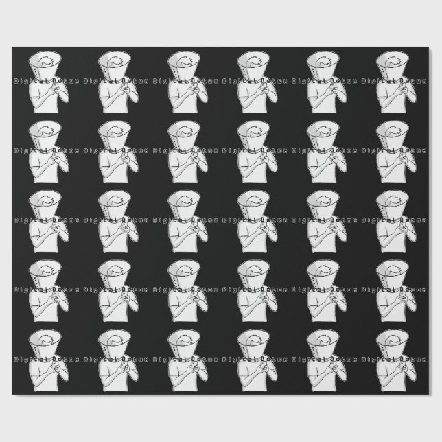 digitale Detox-Behandlung Geschenkpapier (Flach)