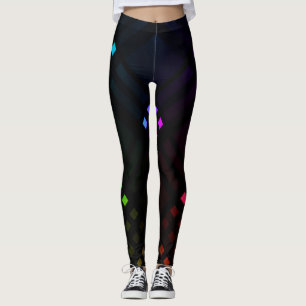 Digitale Diamanten überdrucken Leggings