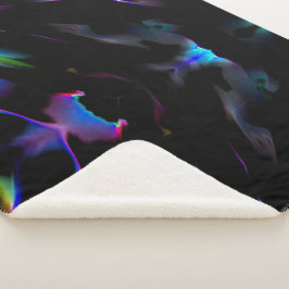 Digitale Dünen mit dunkelblauer Vorherrschaft Sherpadecke