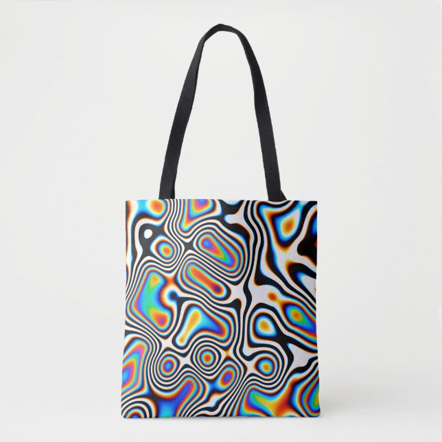 Digitale Effekte. Lebhafter abstrakter Hintergrund Tasche (Vorderseite)