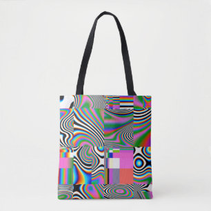 Digitale Effekte. Lebhafter abstrakter Hintergrund Tasche