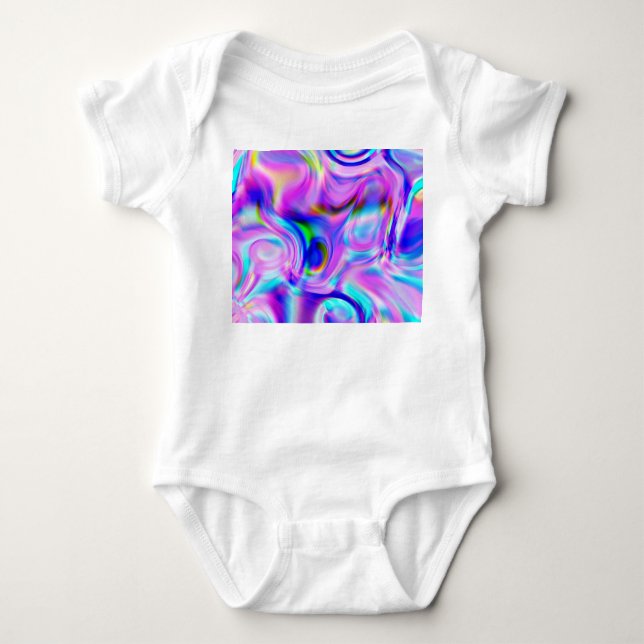 Digitale Effekte: mehrfarbiges abstraktes Muster. Baby Strampler (Vorderseite)