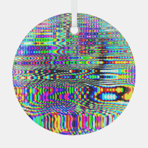 Digitale Effekte: Multicolor Abstract Design Ornament Aus Glas