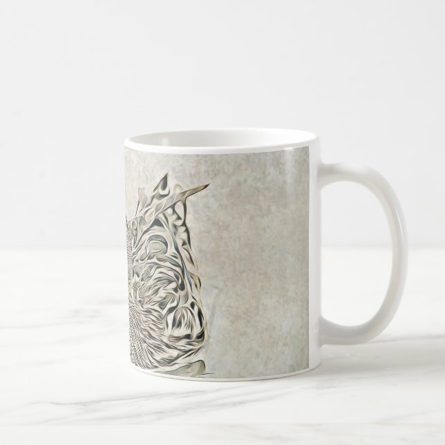 Digitale Entenkunst Kaffeetasse (Rechts)