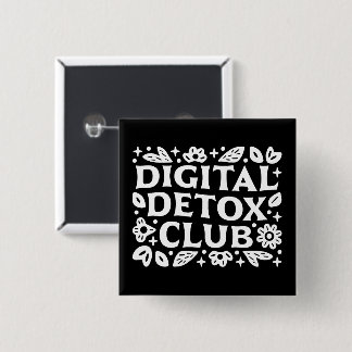 Digitale Entgiftungsclub-Mindfulness-Motivations-E Button