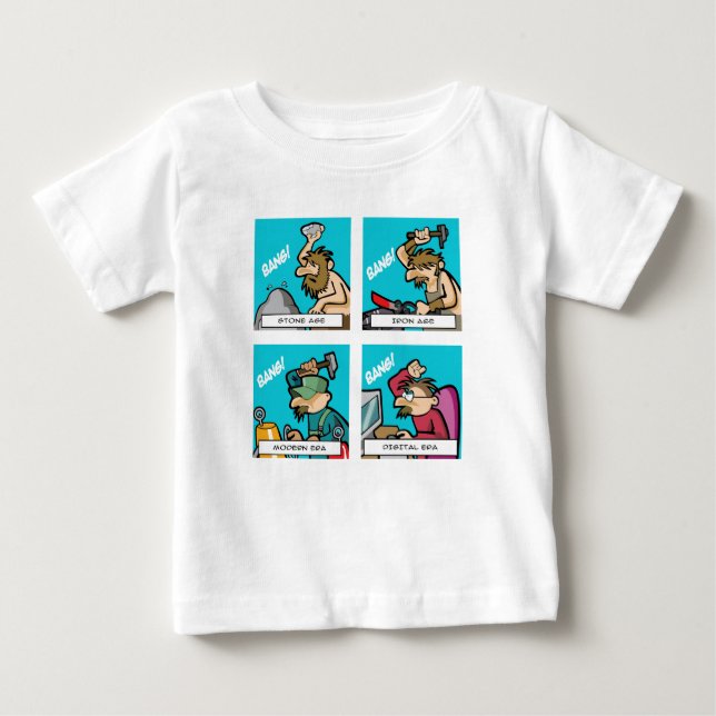 Digitale Evolution 2 Baby T-shirt (Vorderseite)