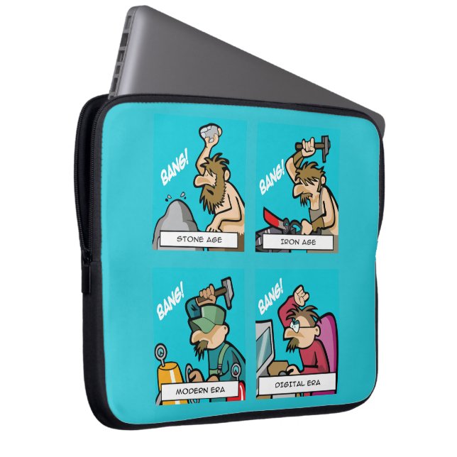 Digitale Evolution 2 Laptopschutzhülle (Vorne Rechts)