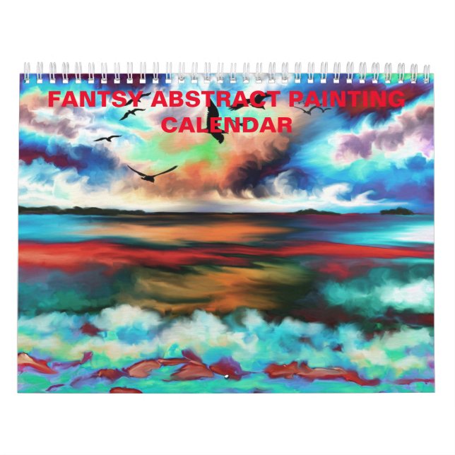 Digitale Fantasie Abstrakte Malerei Kunst Kalender (Titelbild)