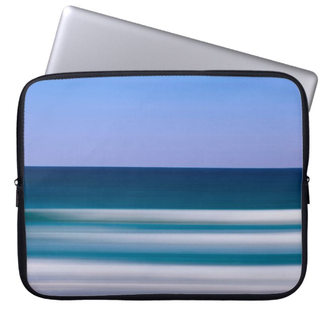 Digitale Fotografie absichtlich unscharf blau sais Laptopschutzhülle (Vorderseite)