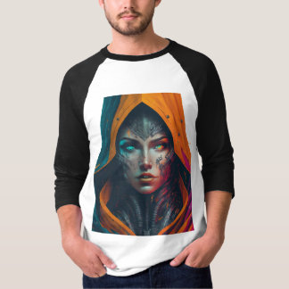 "Digitale Frau mit scharfem Geist" T-Shirt