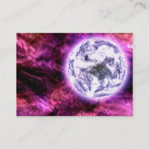Digitale Galaxie Alien Planet im Weltraum Rosa Neb Visitenkarte
