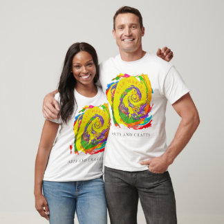 Digitale Gefärbte Krawatte behalt Making Arts and T-Shirt
