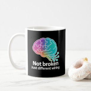 Digitale Gehirn-Tech-Design Kaffeetasse